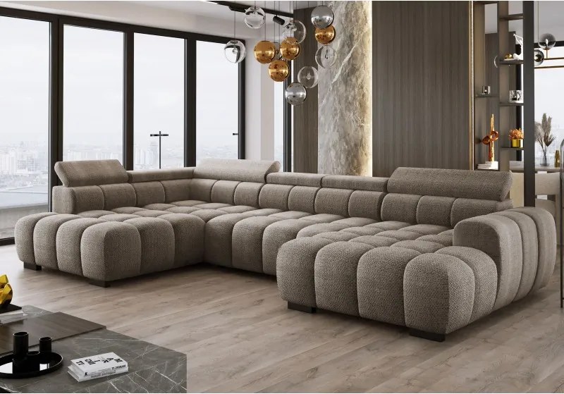 Narożnik BULL XL Lewostronny z elektryczną funkcją regulacji tkanina Eden 07 WERSAL