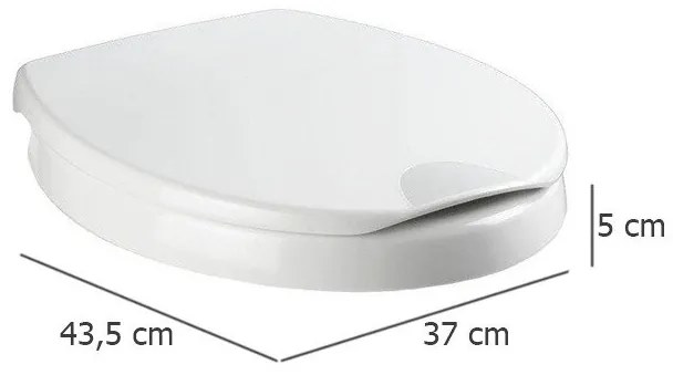 Deska sedesowa wolnoopadająca SECURA Comfort WENKO, komfortowy sedes WC Duroplast Easy-Close