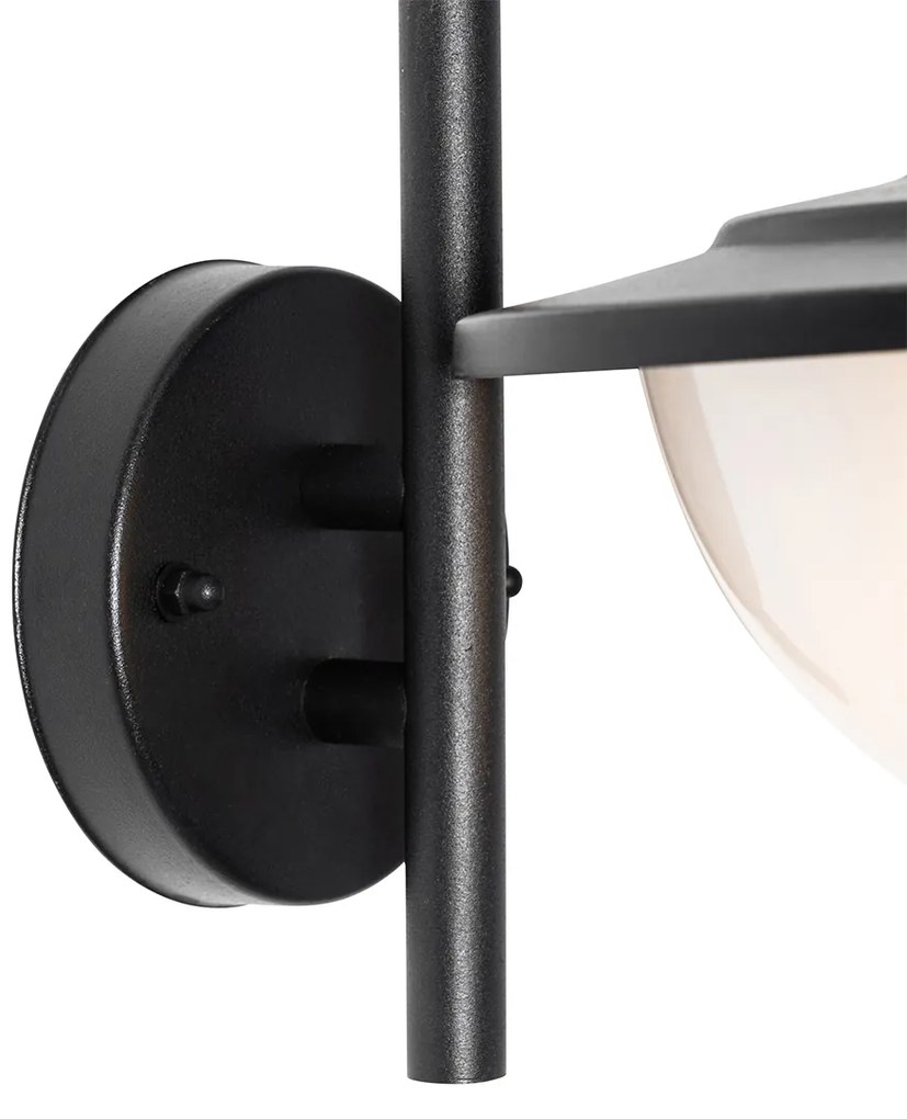 Zewnetrzna Klasyczna zewnętrzna lampa ścienna czarna IP44 - Bruges klasyczny/Antyczny Oswietlenie zewnetrzne