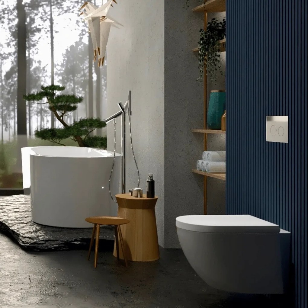 Miska WC wisząca biała LOCA z deską wolnoopadającą typu Duro