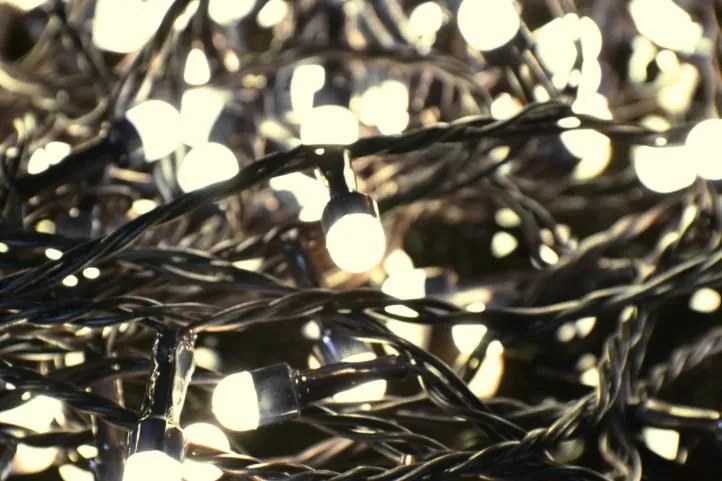 Świąteczne LED oświetlenie - 20 m, 200 MAXI LED, ciepła biel