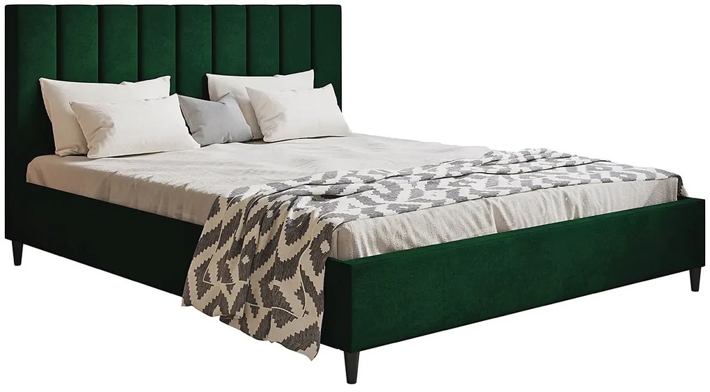 Dwuosobowe łóżko z zagłówkiem 180x200 A2-E09
