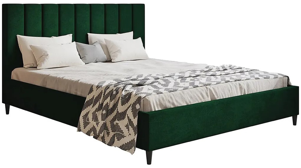 Dwuosobowe łóżko z zagłówkiem 180x200 Siza - 36 kolorów