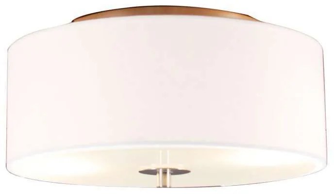 Rustykalna lampa sufitowa biała 30 cm - Drum Nowoczesny Oswietlenie wewnetrzne