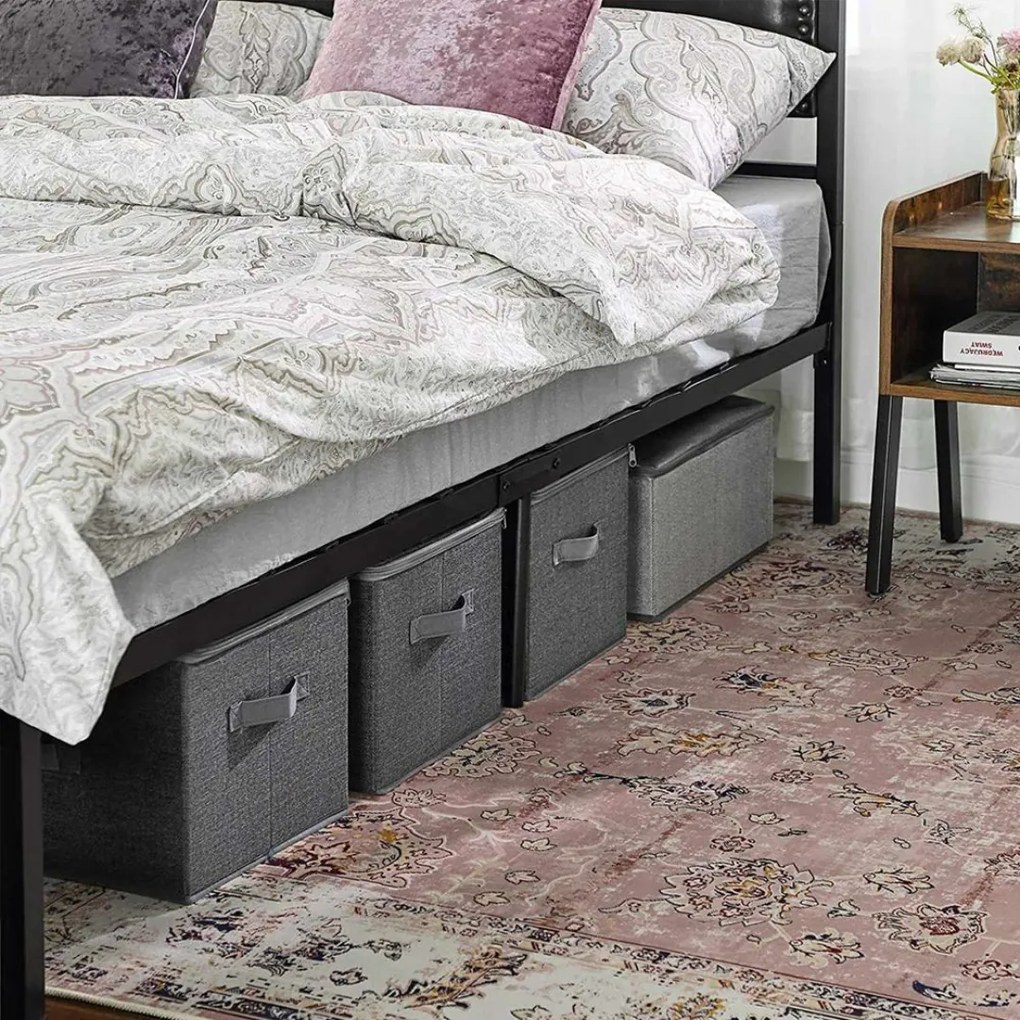 Pudełka do przechowywania ELVIS, 3 szt., 40x30x25cm, szare SongmicsHome