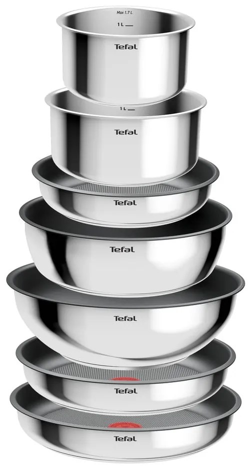 Zestaw garnków aluminiowych 15 szt. INGENIO Cook Eat L881SF04 – Tefal