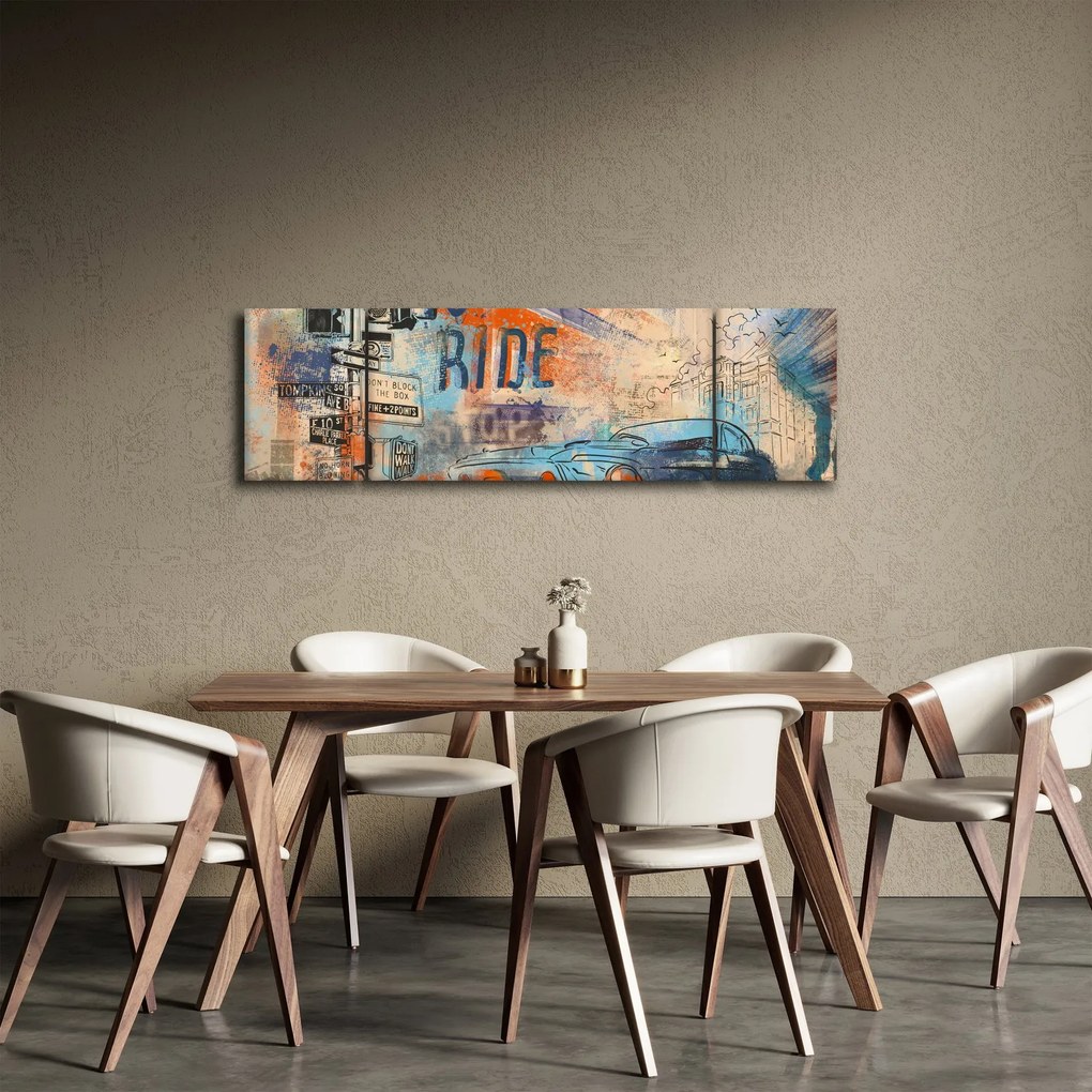 Obraz - Urodzony by jeździć (170x50 cm)