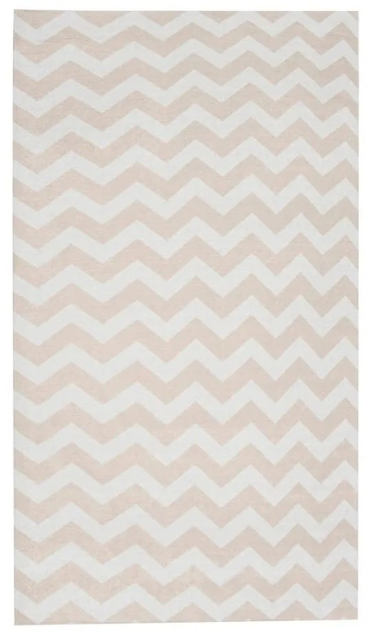 Beżowo-biały chodnik Floorita Optical, 80x130 cm