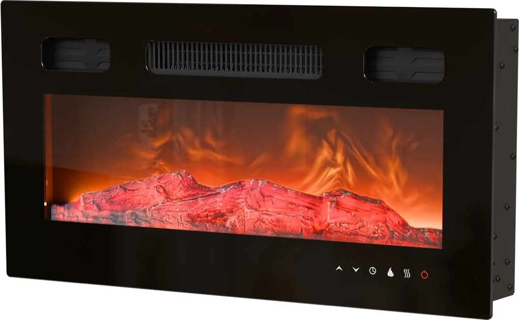 Stolik pod telewizor 150 cm z kominkiem Solano RTV-1 Halmar, orzech