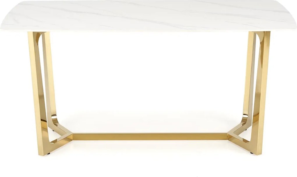 Stół z blatem z białego spieku Clemente Halmar