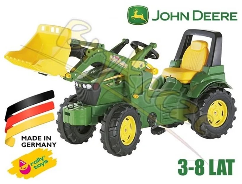 Rolly toys rollyfarmtrac traktor na pedały john deere łyżka 3-8 lat