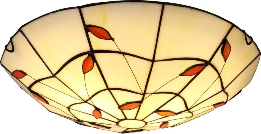 Brilagi - Witrażowa lampa sufitowa Tiffany FOLIA 2xE27/60W/230V Ø 40 cm