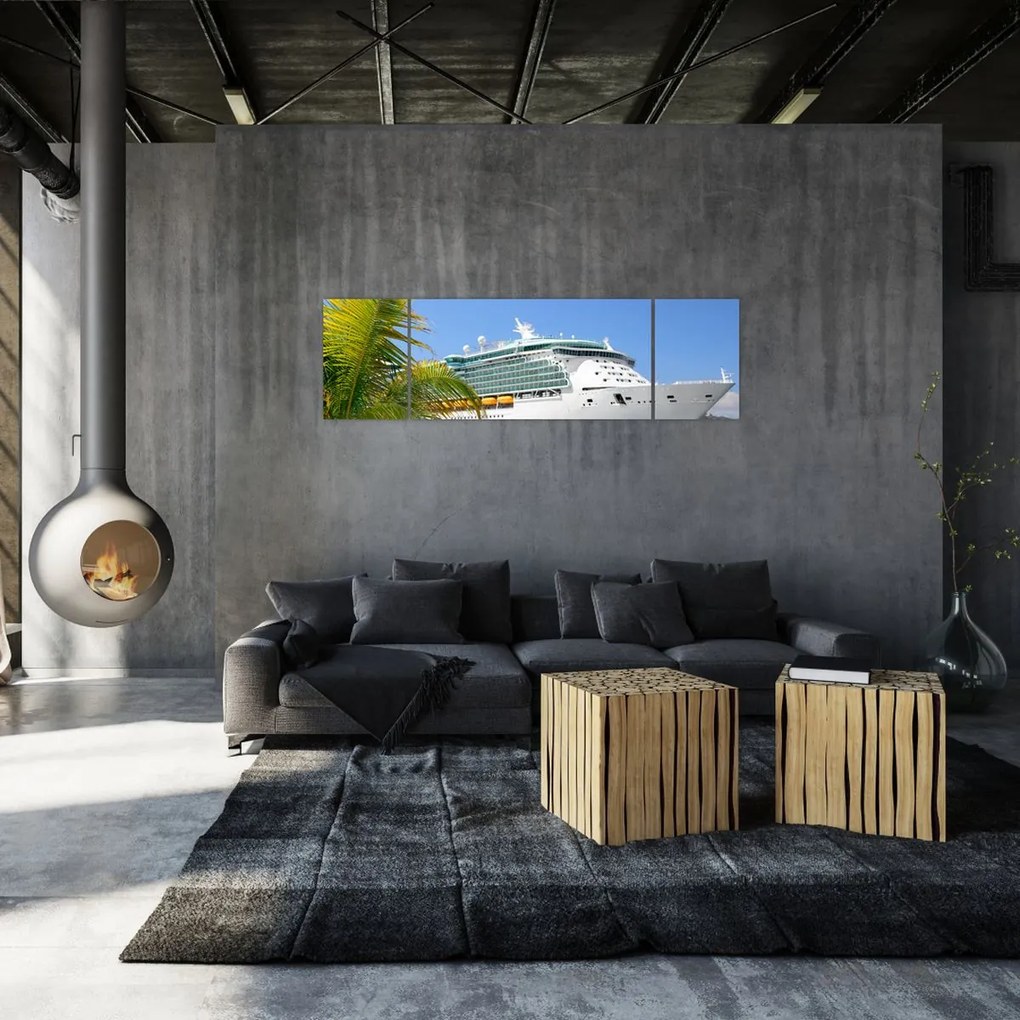 Obraz - Statek wycieczkowy (170x50 cm)