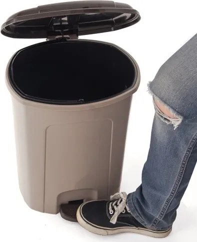 Orion Kosz na śmieci z pedałem, 21 l, brązowy, 21 l