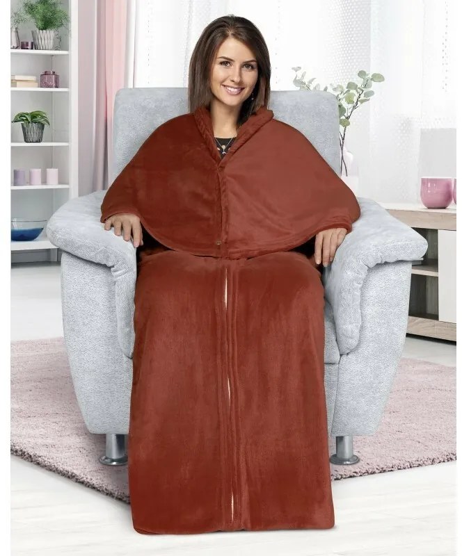 Bellatex Worek telewizyjny Korall brązowy, 150 x 180 cm