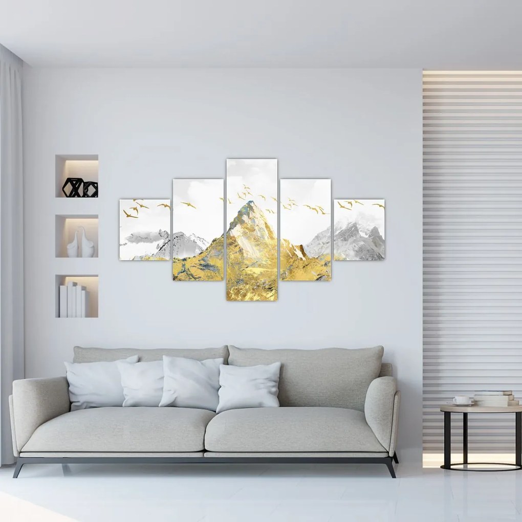Obraz - Złota góra (125x70 cm)