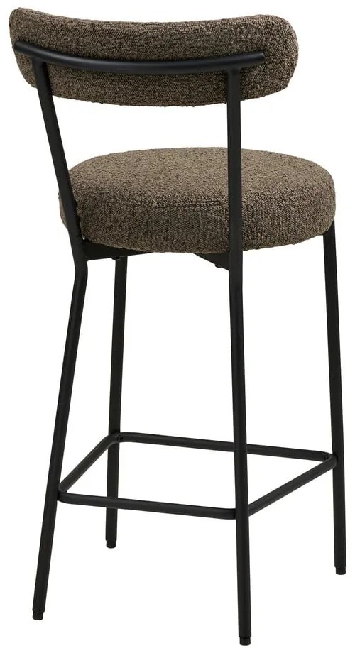 Brązowy tapicerowany hoker (wysokość siedziska 65 cm) Badalona – House Nordic