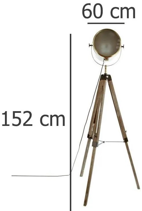 Lampa podłogowa na 3 nogach, wys. 152 cm