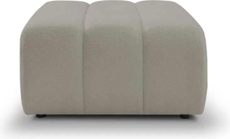 Pufa BALOO w kolorze jasnej szarości w tkaninie LAMBI 11