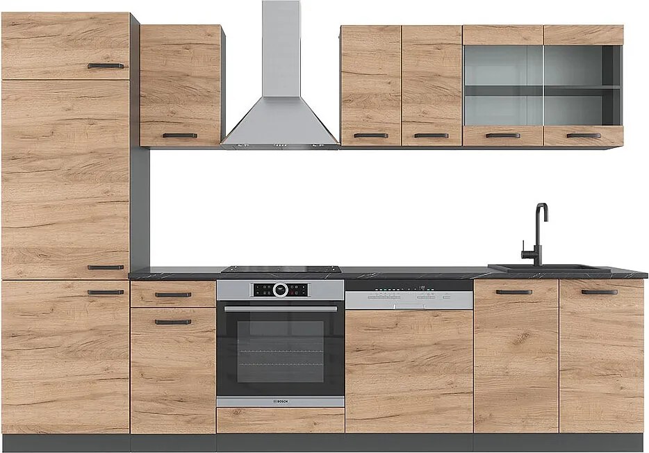 Aneks kuchenny złoty dąb power/antracyt 300x60x81.6 r-line