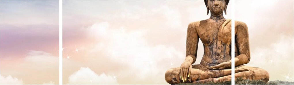 Obraz - Budda nadzorujący ziemię (170x50 cm)