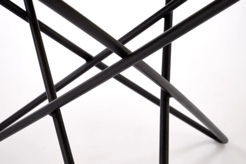 Ława okrągła MDF naturalny/czarny 60/55 LEILA