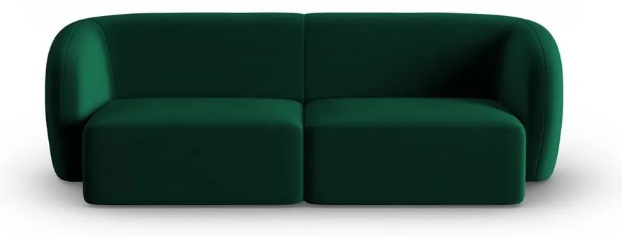 Zielona aksamitna sofa 188 cm Paolo – Milo Casa