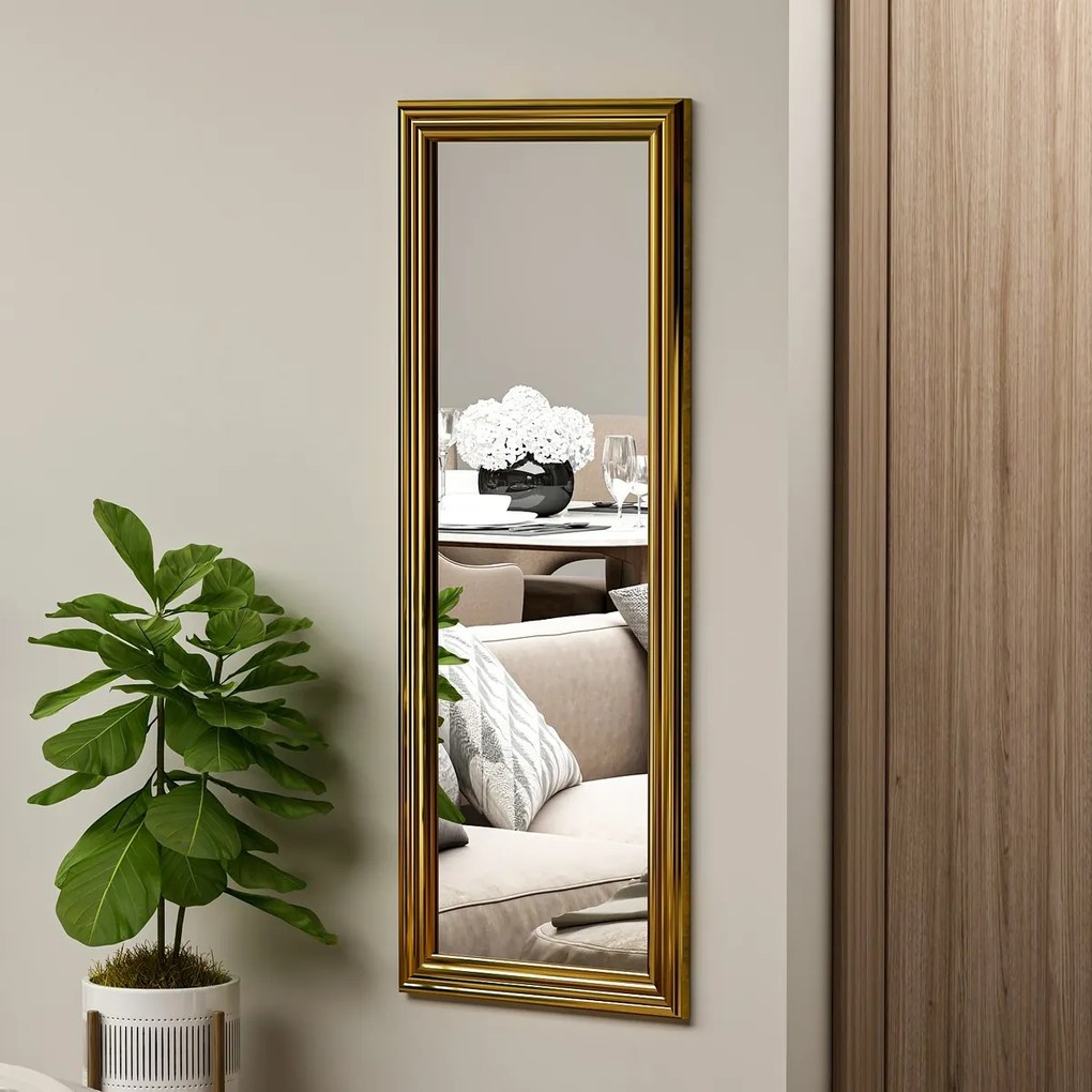 Lustro Smooth Gold 40 x 105 cm