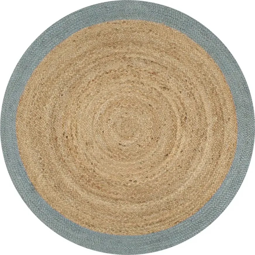 Okrągły oliwkowy dywanik 90 cm N4-R09