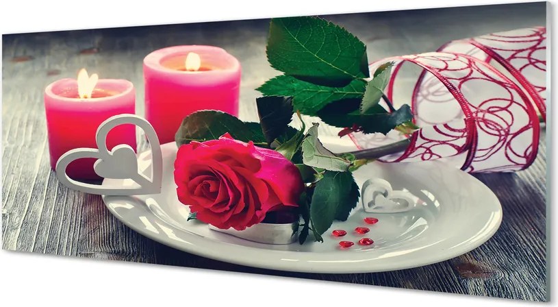 Panel nad Blat Kuchenny Róża, Serce i Świece
