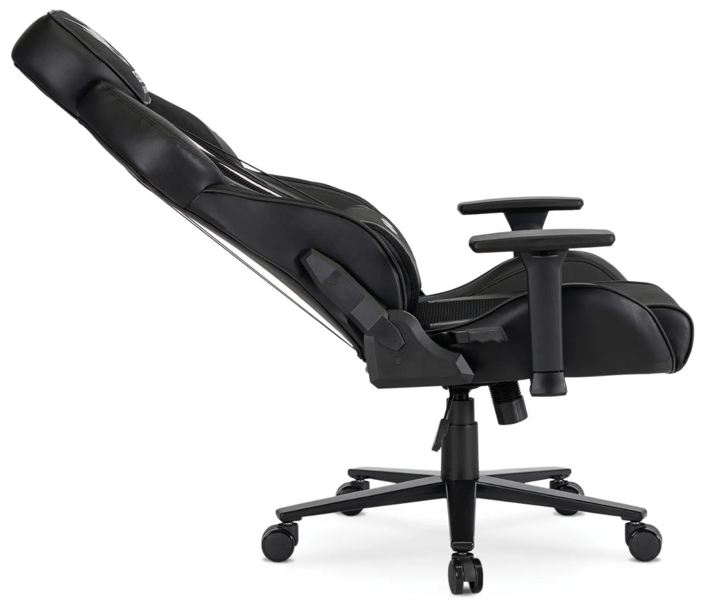 Fotel Gamingowy Obrotowy NEXON Czarny/Biały Nowoczesny