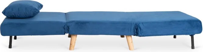 Fotel Rozkładany Leżanka Wypoczynkowy MARRY do Spania Granatowy