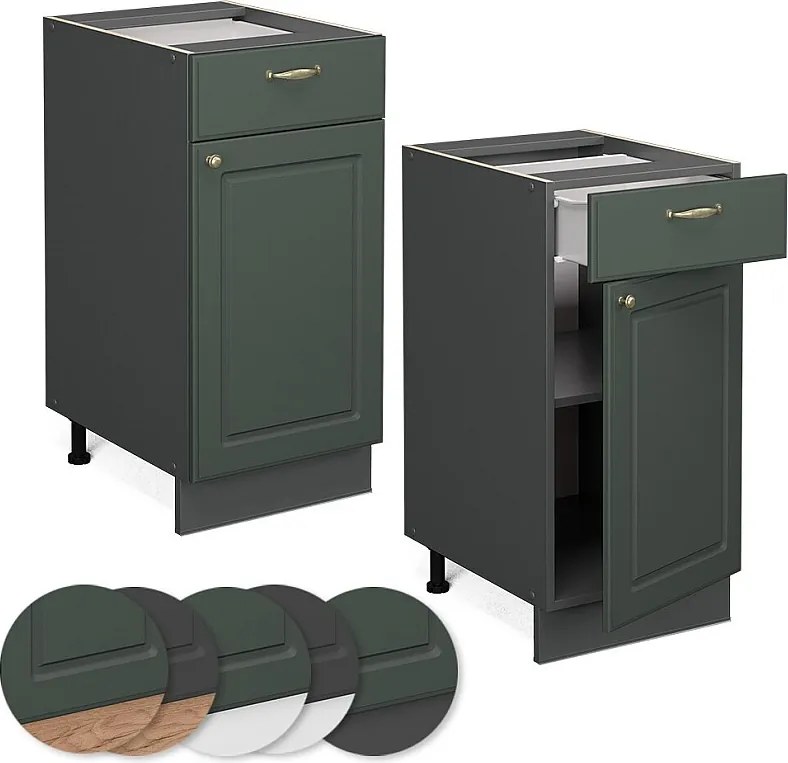 Szafka dolna do kuchni green gold country 40x51.6x82 fame-line