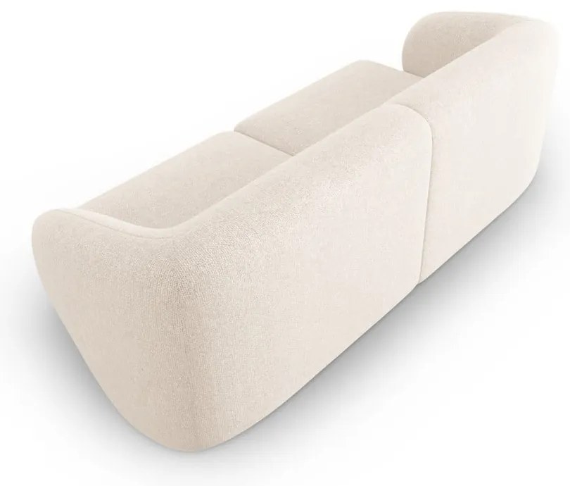 Beżowa sofa z tkaniny szenilowej 188 cm Paolo – Milo Casa
