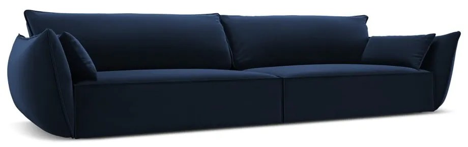 Ciemnoniebieska aksamitna sofa 248 cm Vanda – Mazzini Sofas