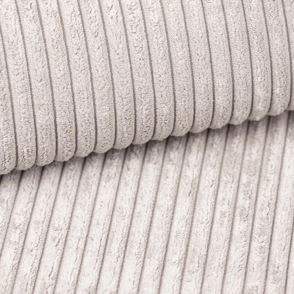 Beżowe tapicerowane łóżko dwuosobowe ze schowkiem ze stelażem 180x200 cm Lando – Meise Möbel
