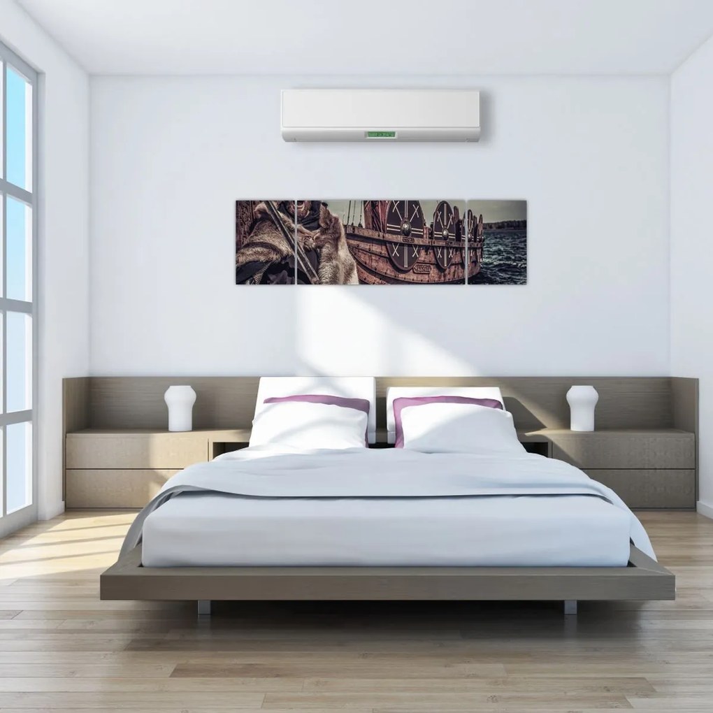 Obraz - Wojownik wikingów (170x50 cm)