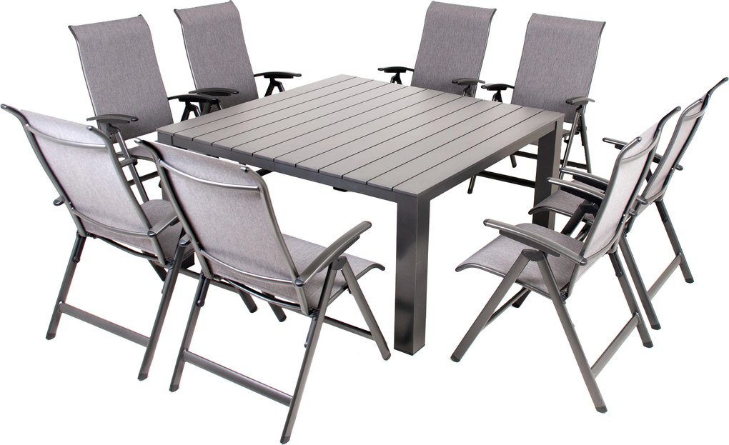 Doppler PRATO YELMO ALU ogrodowy zestaw mebli 8+1