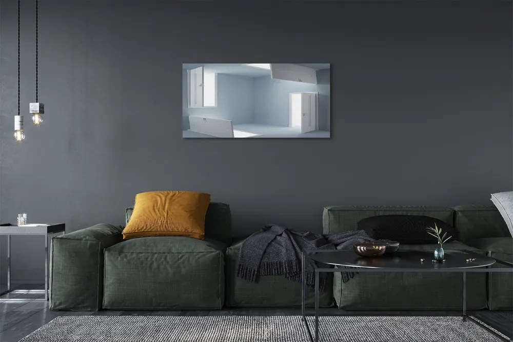 Zdjęcie na płótnie Trójwymiarowa Iluzja Drzwi