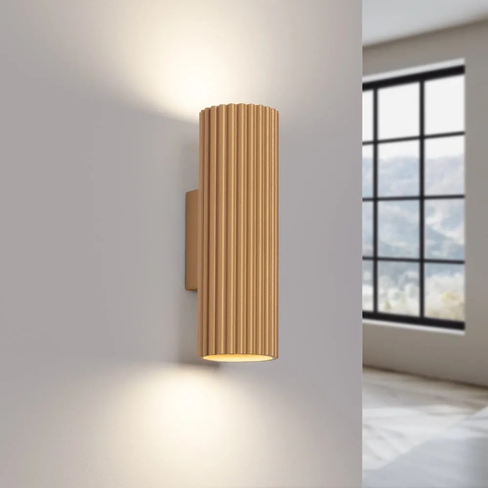 Kinkiet w kolorze złota Gleam – Nice Lamps
