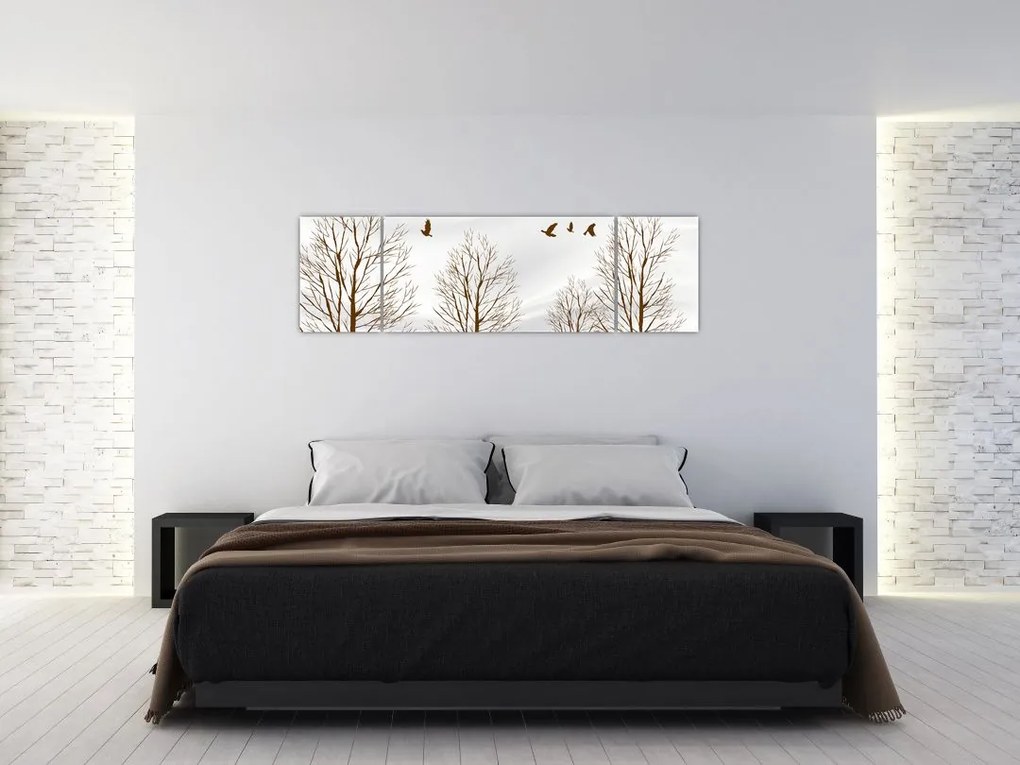 Obraz - Jeleń przed rzeką (170x50 cm)