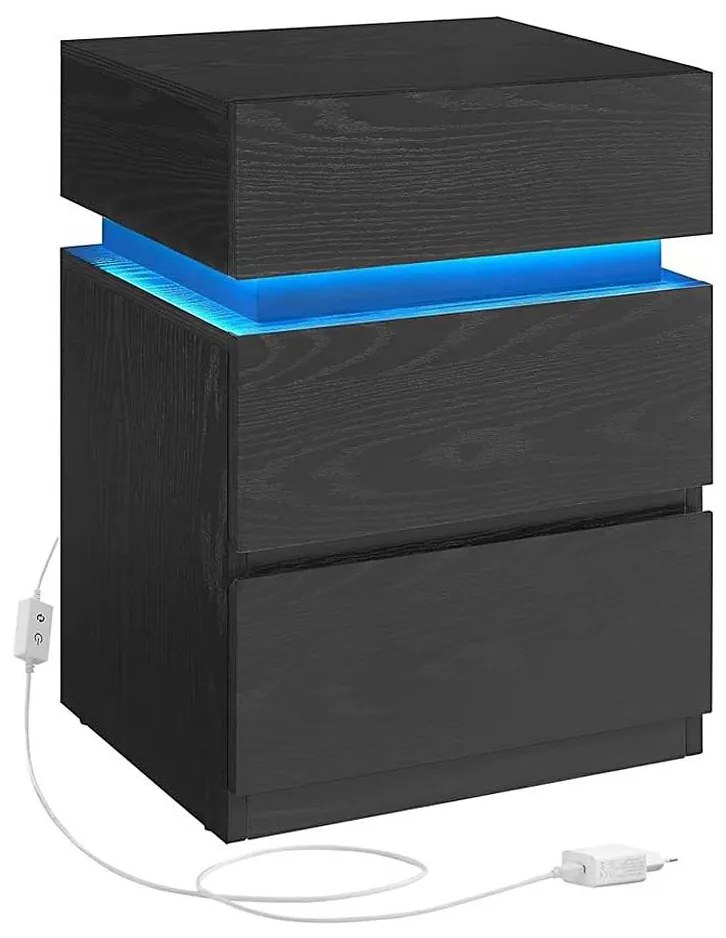 Szafka nocna z podświetleniem SMARTIE czarna