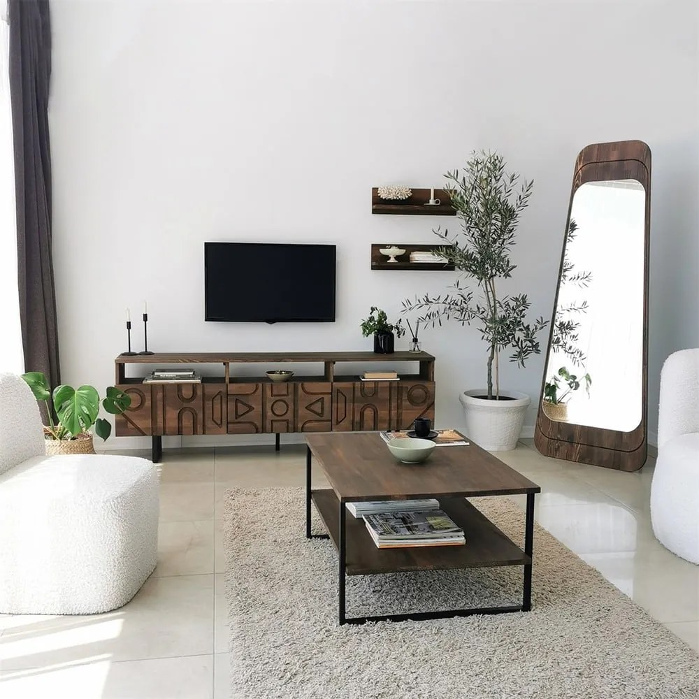 Brązowy stolik 60x85 cm Neta – Neostill