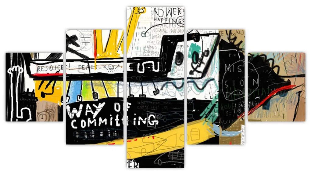Obraz - Graffiti (125x70 cm)