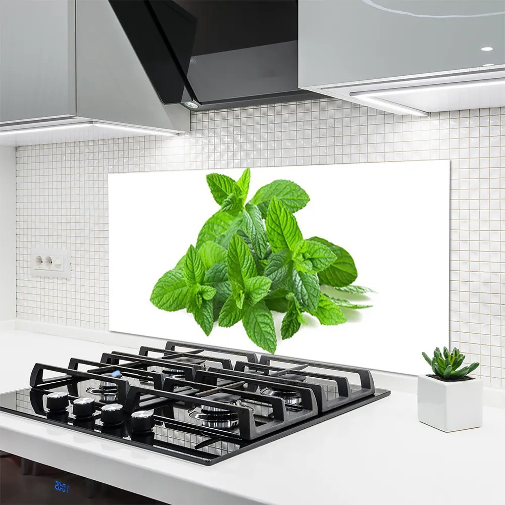 Panel Szklany Świeżość Liści Mięty