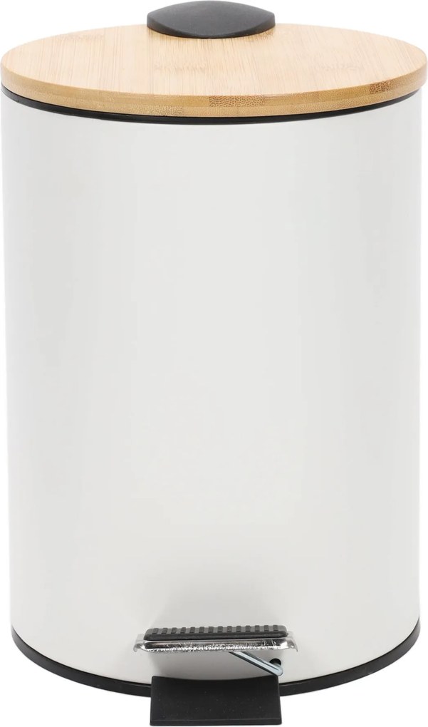 Kosz łazienkowy z bambusem ZETRU, 3 l