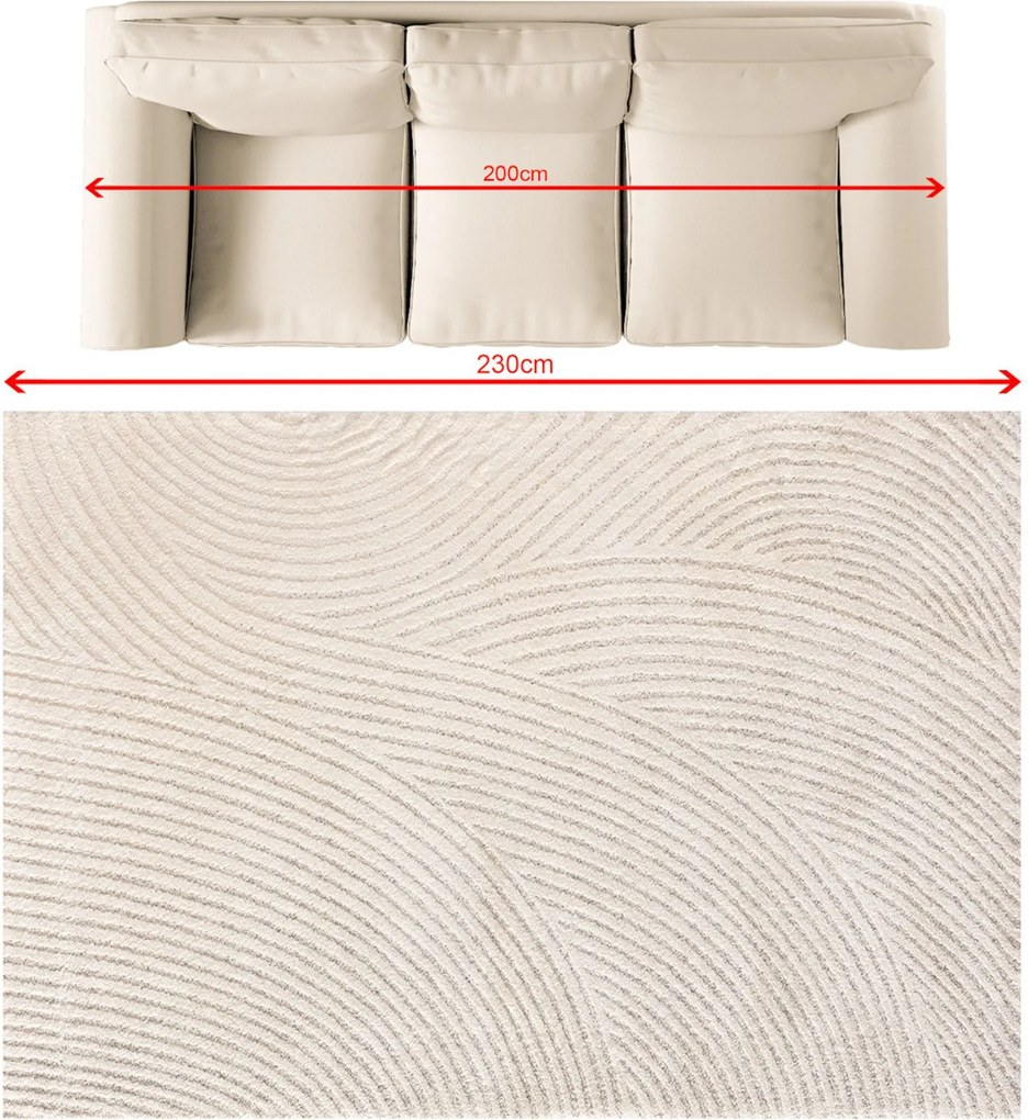 Dywan Travero beige/cream 160x230 cm
