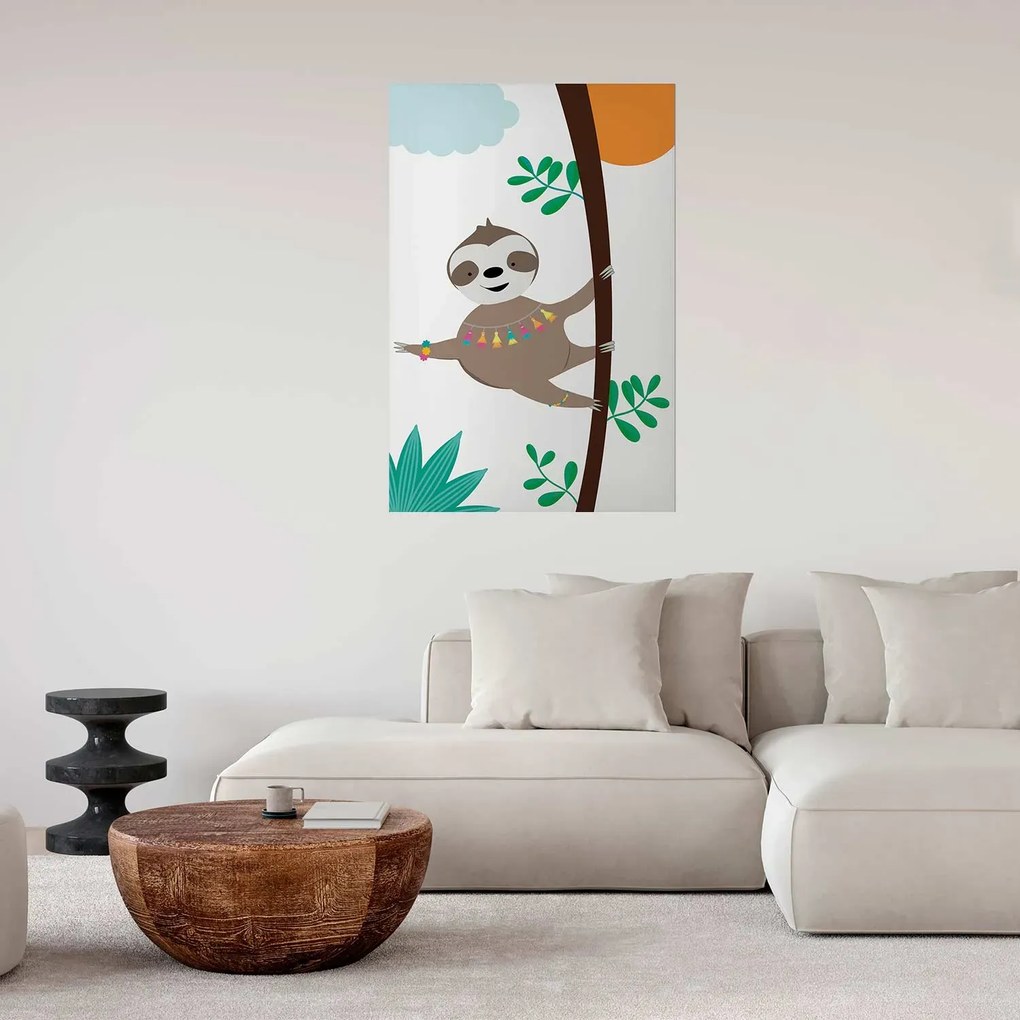 Plakat Wesoły leniwiec 40x60 cm bez ramy bez marginesu ARTGEIST B