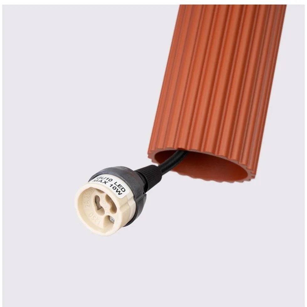 Ceglasta lampa wisząca ø 19,5 cm Gleam – Sollux