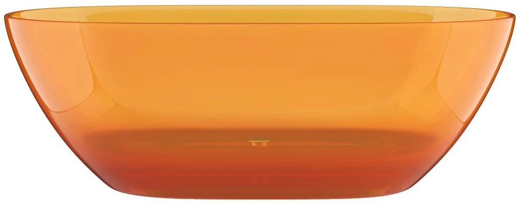 Wanna wolnostojąca przezroczysta - 292 l - 160 x 72 x 56 cm - Pomarańczowy - Żywica - SPAVO